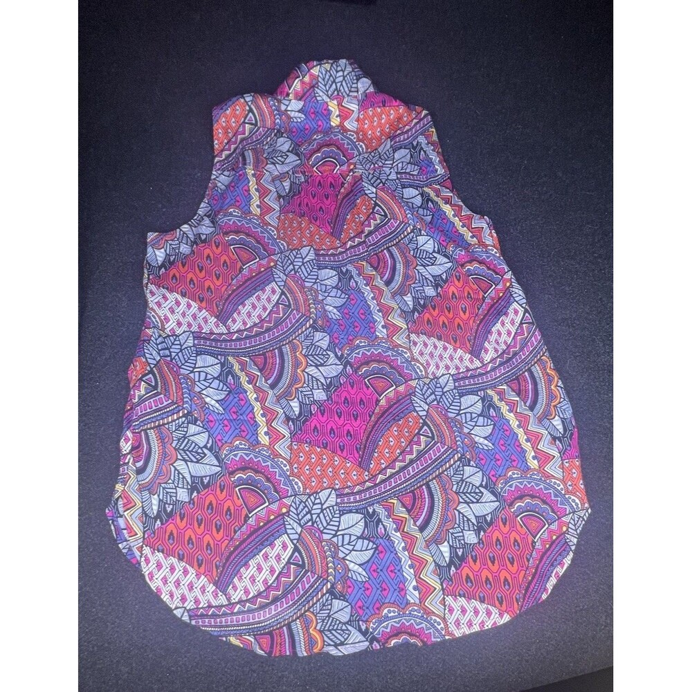 Maeve by Anthropologie Women’s Size Small Whimsical Pintuck Button Sleeveless - Picture 4 of 7